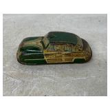 Tin Lithograph Toy Car With Wood Wheels
