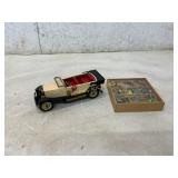 Model Car with Box of Glass Marbles