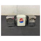 Three Napkin Dispensers, Including Pepsi