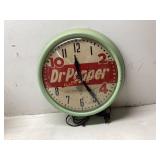 Dr Pepper Advertising Glass Wall Clock