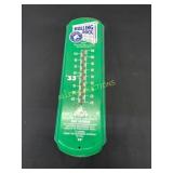 Rolling Rock Green Metal Thermometer Sign
