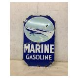 Porcelain Marine Gasoline Advertising Sign