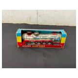 Tin Lithographed Silver Choo-Choo Train Toy