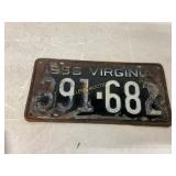 Virginia License Plate