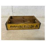 Double Cola Wooden Crate with Dividers