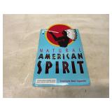 Natural American Spirit Metal Advertising Sign