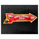 Royal Crown Cola Tin Advertising Sign
