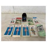 Vintage Road Maps and Metal Match Holder