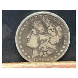1878-CC Morgan Silver Dollar, 90% Silver