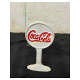 White Cast Iron Coca-Cola Sign Stand
