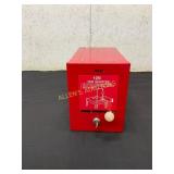 Red Coin-Operated Vending Machine Bank