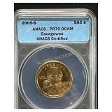 2005-S Sacagawea Dollar ANACS PR70 DCAM
