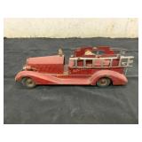 Early 20th Century Tinplate Fire Truck Toy