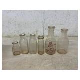Clear and Branded Milk Bottles