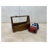 Wood Tool Tote and Willys Jeep