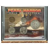 1941 Pearl Harbor Coin Collection with Silver Coin