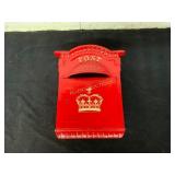 Red Cast Iron Wall-Mount Post Box