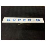 Glass Panel with Text SUPER-M