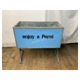 Metal Pepsi Cooler on Stand