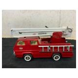 Vintage Tin Snorkel Fire Truck Toy