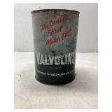 Valvoline Motor Oil Tin, 5-Quart Capacity