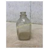 Clear Glass Bottle with Wide Mouth Opening