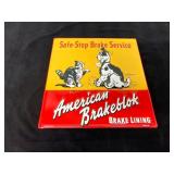 American Brakblok Enamel Advertising Sign