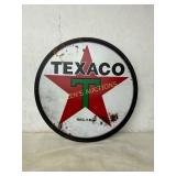 Texaco Metal Sign with Red Star Logo