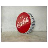 Tin Coca-Cola Bottle Cap Sign