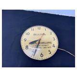 Bulova Advertising Wall Clock with Glass Front