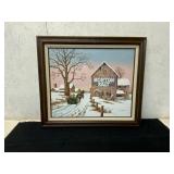 Framed Painting on Canvas