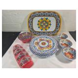 Panama Jack Colorful Fiesta Dinnerware Set