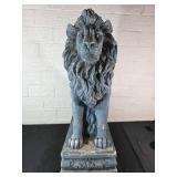 Cast Stone Lion Yard Art Sculpture