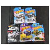 5 Hot Wheels Diecast Cars
