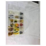 Plastic Tackle Box with Assorted Fishing Tackle