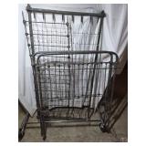Metal Infant Crib and Daybed on Casters