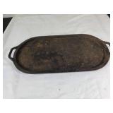 Oval Cast Iron Pan with Dual Handles