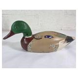 Painted Metal Duck Figurine