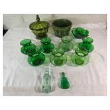Green Glass Decorative Items