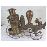 Pressed Copper Train Sculpture