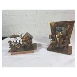 Pressed Copper Figurine Lot