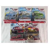 5 Disney Cars 1:64 Diecast Vehicles