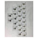 22 Roosevelt Dimes in Holders, 1946-1995