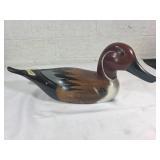 Hand-Painted Wooden Pintail Duck Decoy