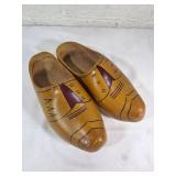 Painted Wooden Clogs with Decorative Designs