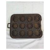 Cast Iron Corn Muffin Pan with 12 Molds