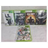 5 Xbox 360 Games in Original Cases