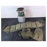 Military Gear with Coleman Camp Stove