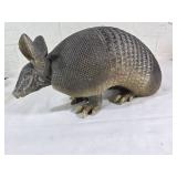 Cast Resin Armadillo Yard Art Sculpture