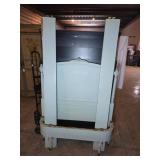 Mint Green Twin Bed Frame with Carved Details